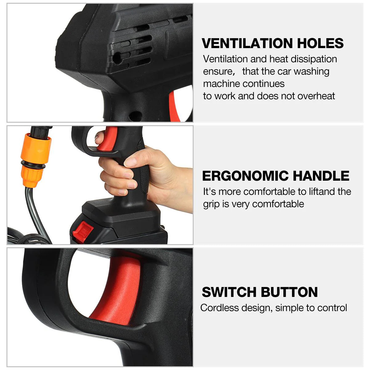 Car Pressure Washer With Double Battery